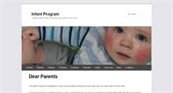 Desktop Screenshot of infantprogram.org