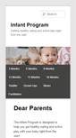 Mobile Screenshot of infantprogram.org