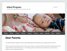 Tablet Screenshot of infantprogram.org